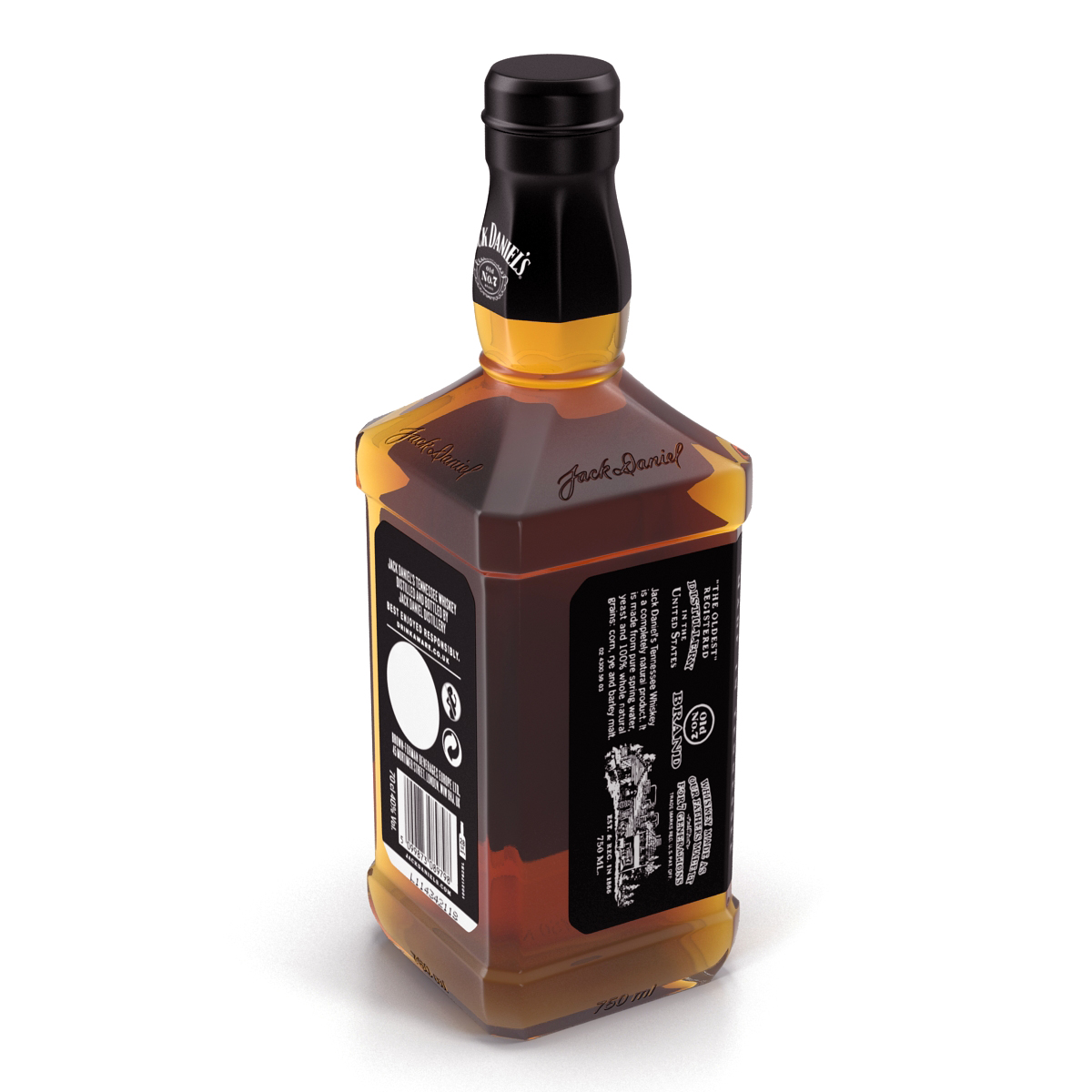 Jack Daniels Bottle 3D model