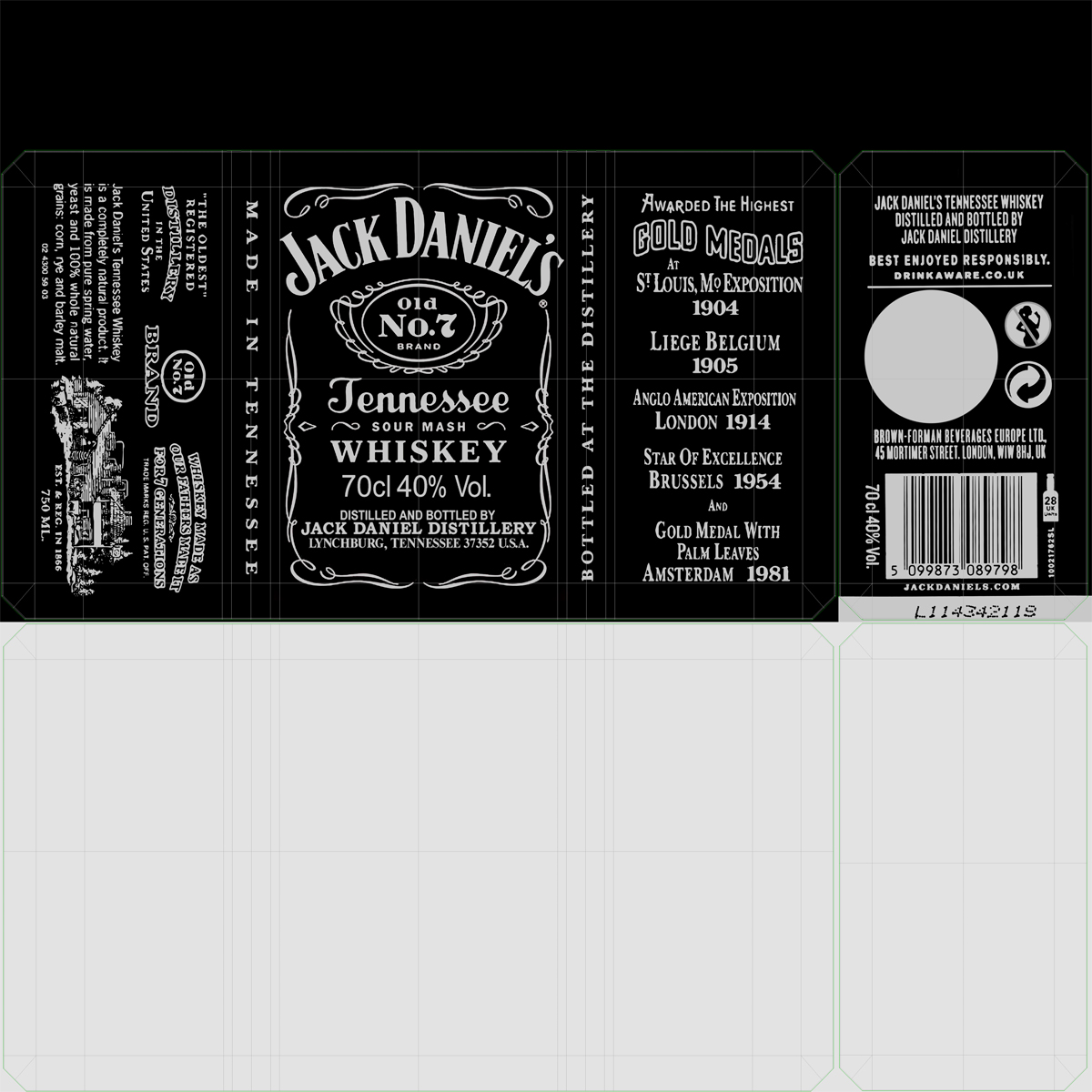 Jack Daniels Bottle 3D model