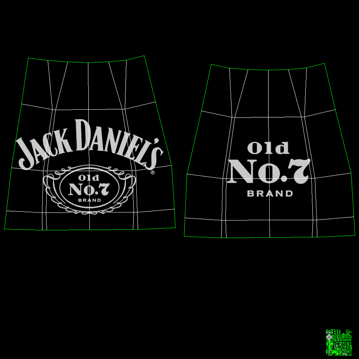 Jack Daniels Bottle 3D model