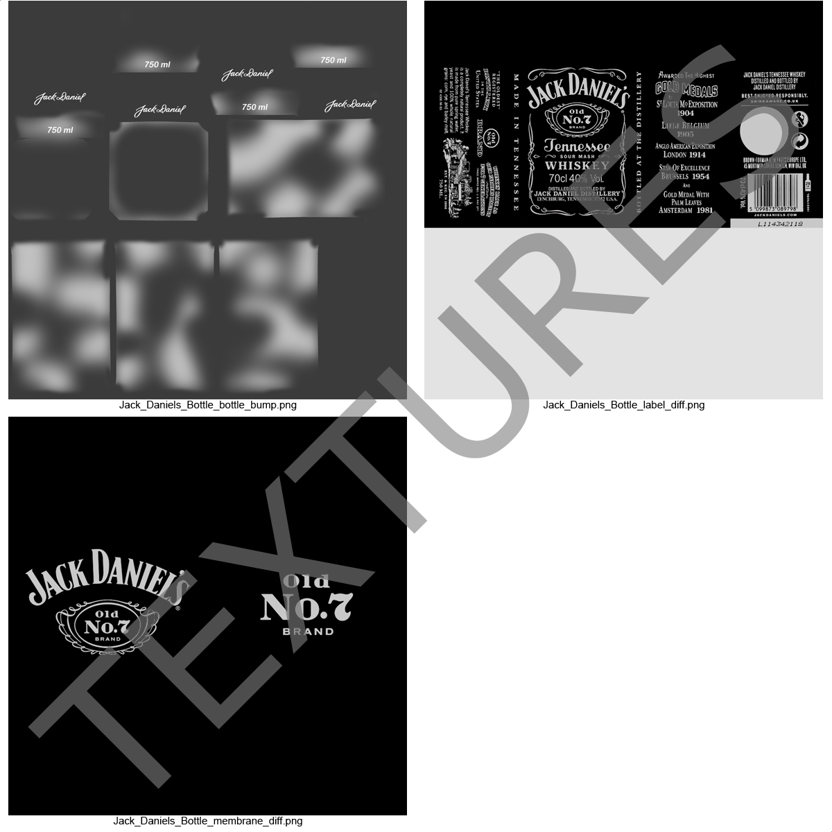 Jack Daniels Bottle 3D model