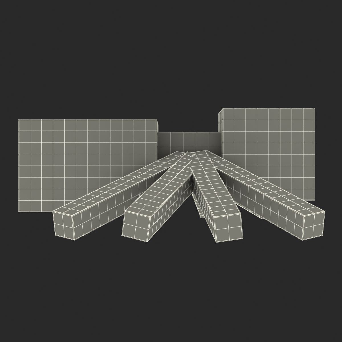 3D Minecraft Spider Rigged model