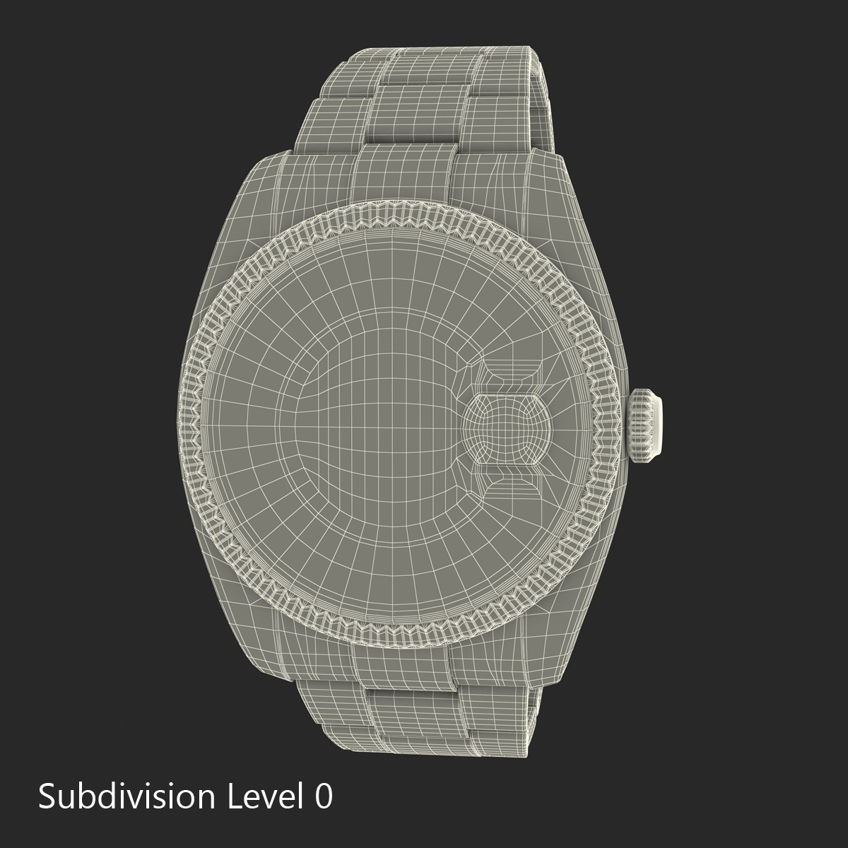 Rolex Datejust Steel and Gold 36mm 3D model