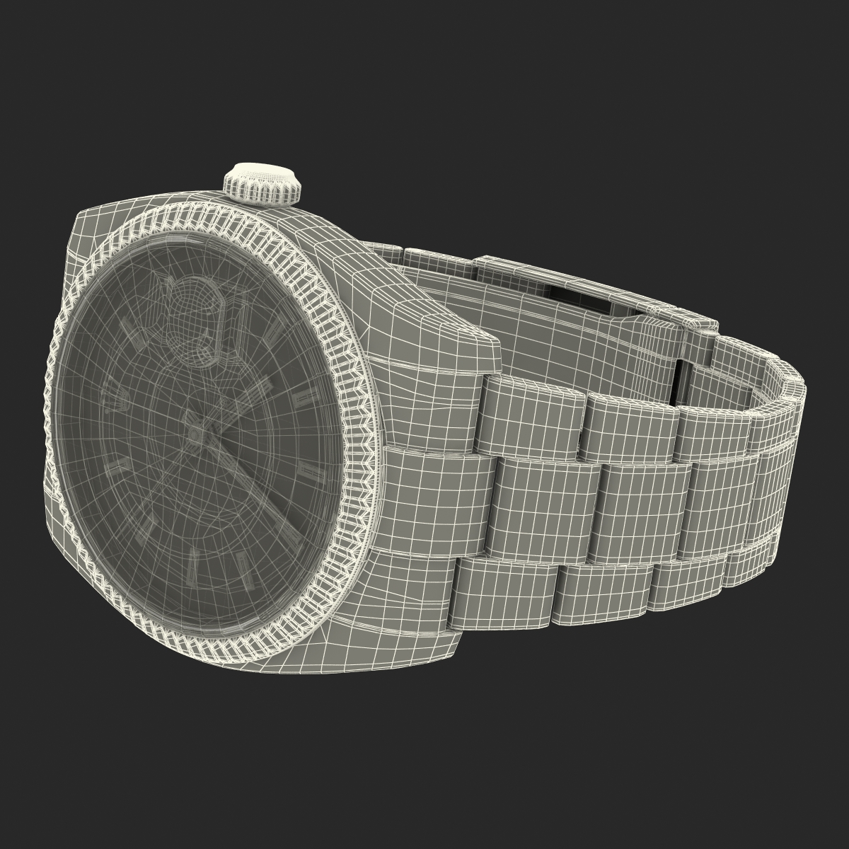 Rolex Datejust Steel and Gold 36mm 3D model