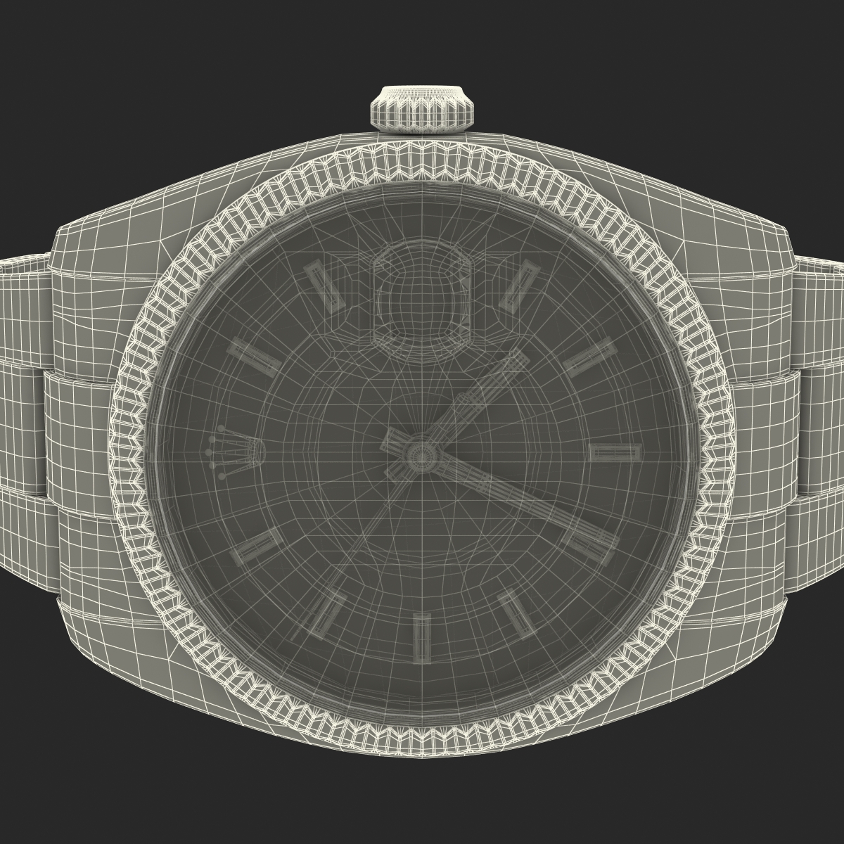 Rolex Datejust Steel and Gold 36mm 3D model