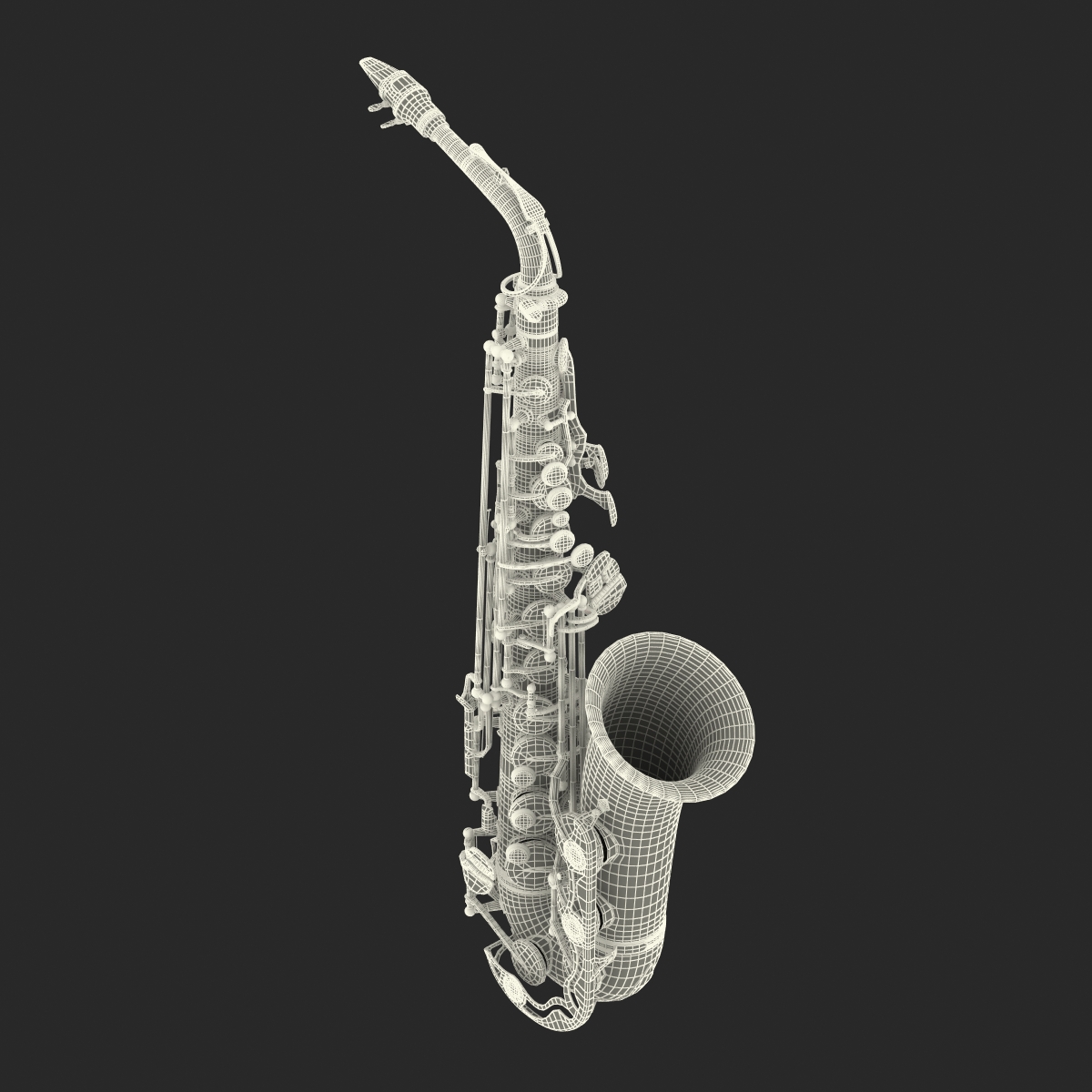 3D model Black Saxophone