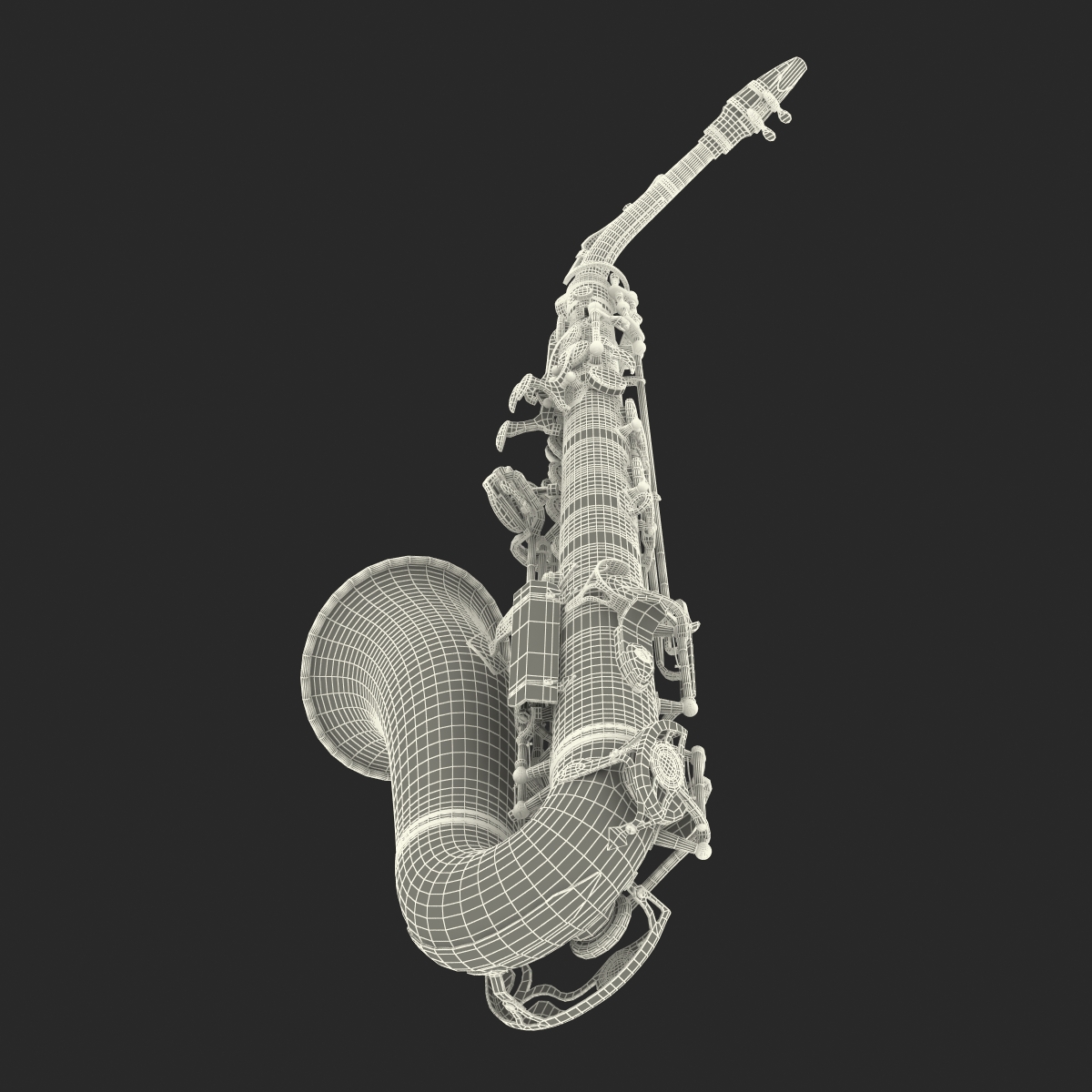 3D model Black Saxophone