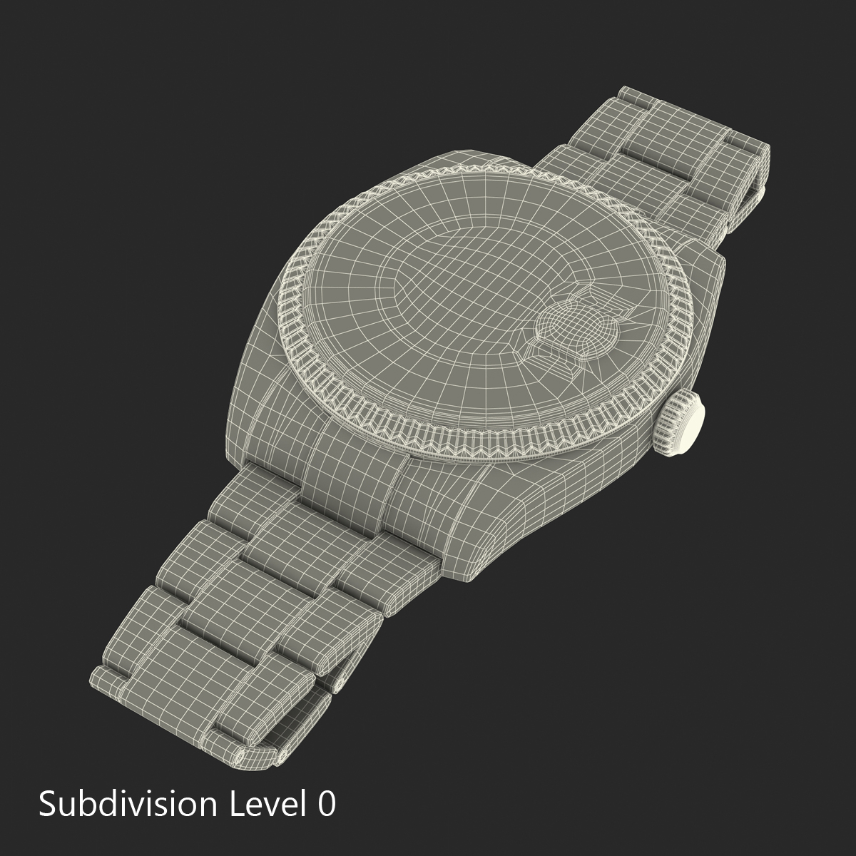 3D Rolex Datejust Steel and Gold 36mm 2