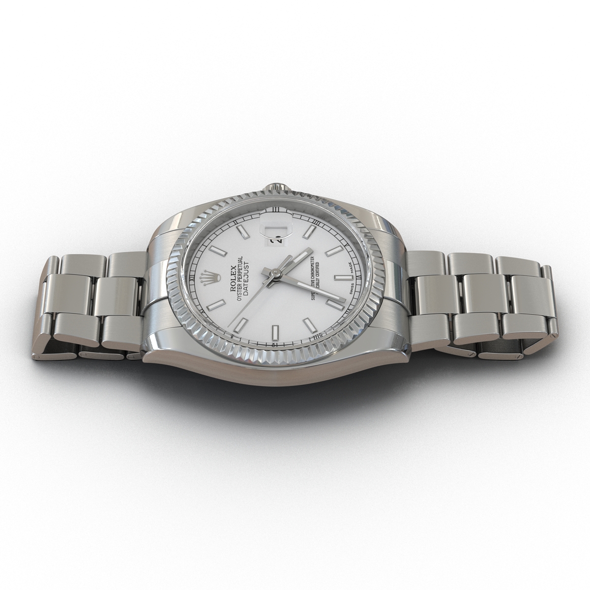 Rolex Datejust White Gold 36mm 2 3D