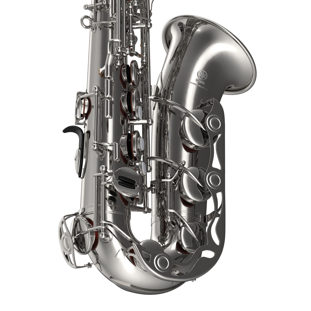 3D Silver Saxophone