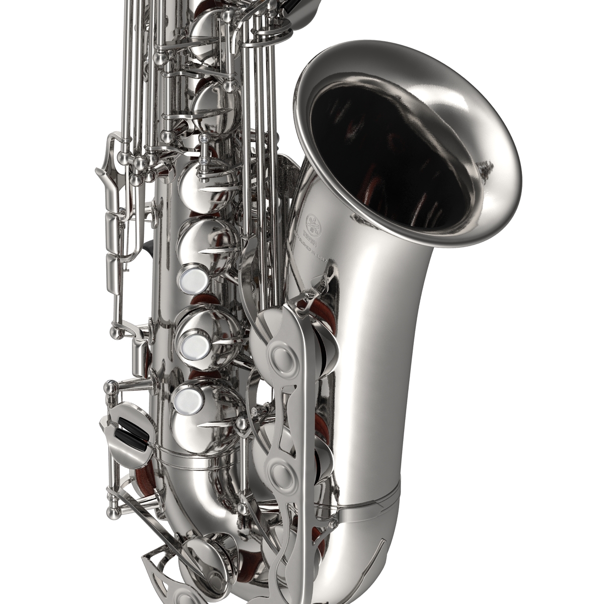 3D Silver Saxophone