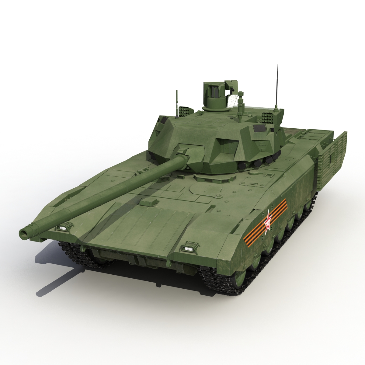 3D Russian Main Battle Tank T-14 Armata Rigged model