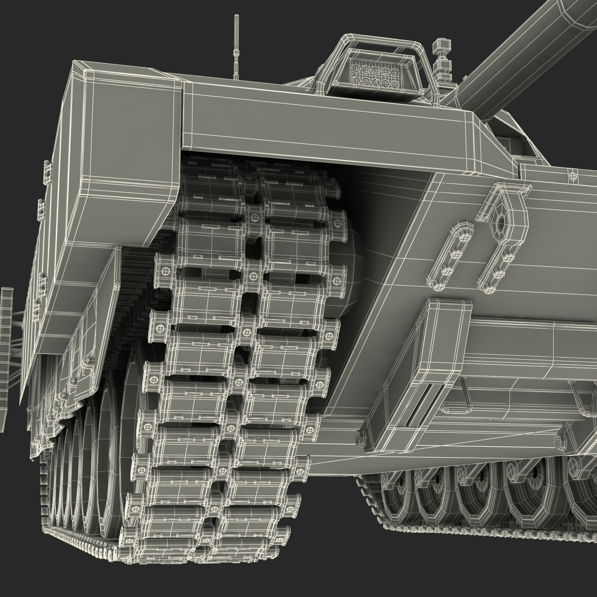 3D Russian Main Battle Tank T-14 Armata Rigged model