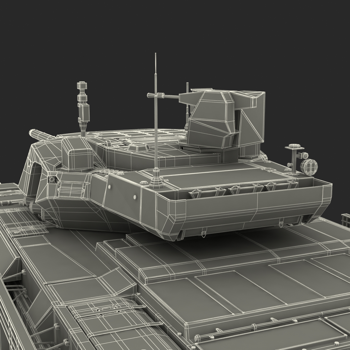 3D Russian Main Battle Tank T-14 Armata Rigged model