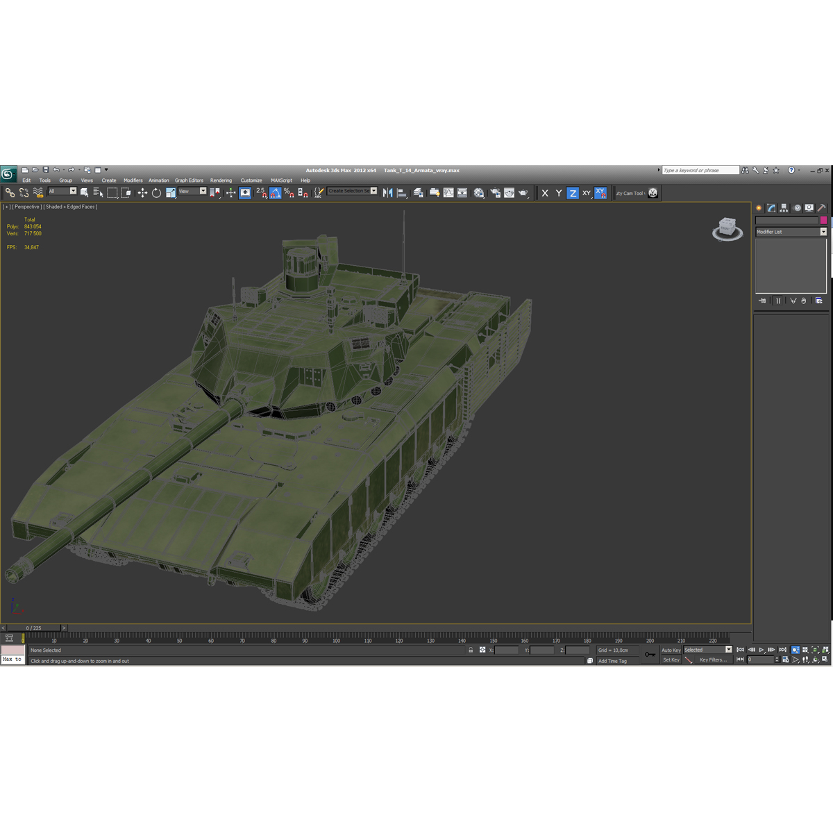 3D Tank T-14 Armata