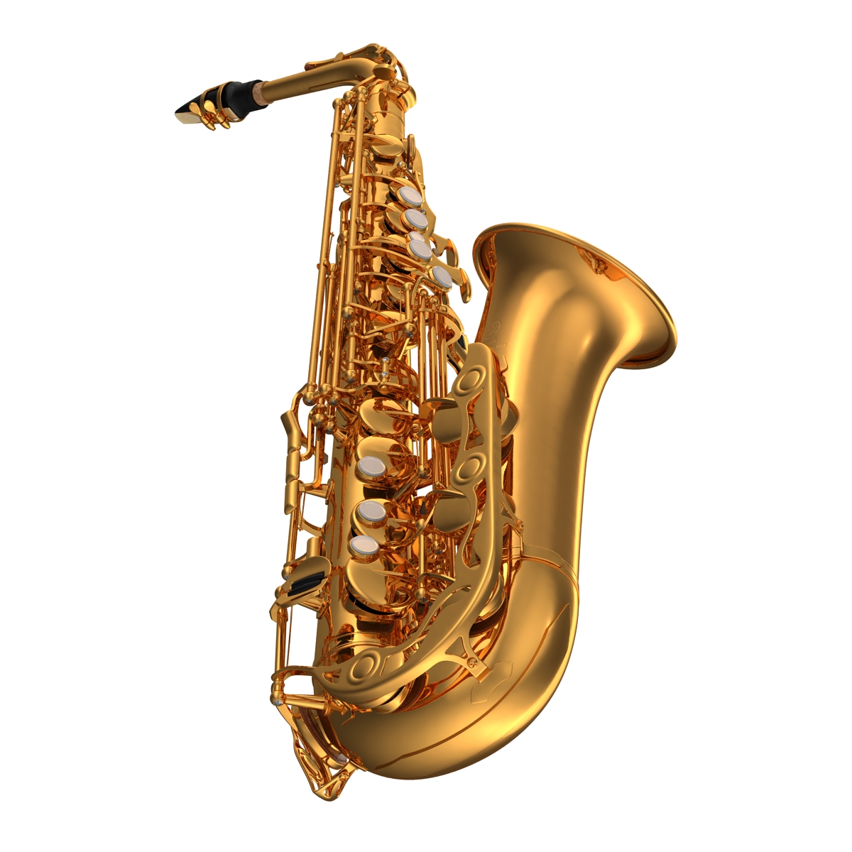 3D Golden Saxophone