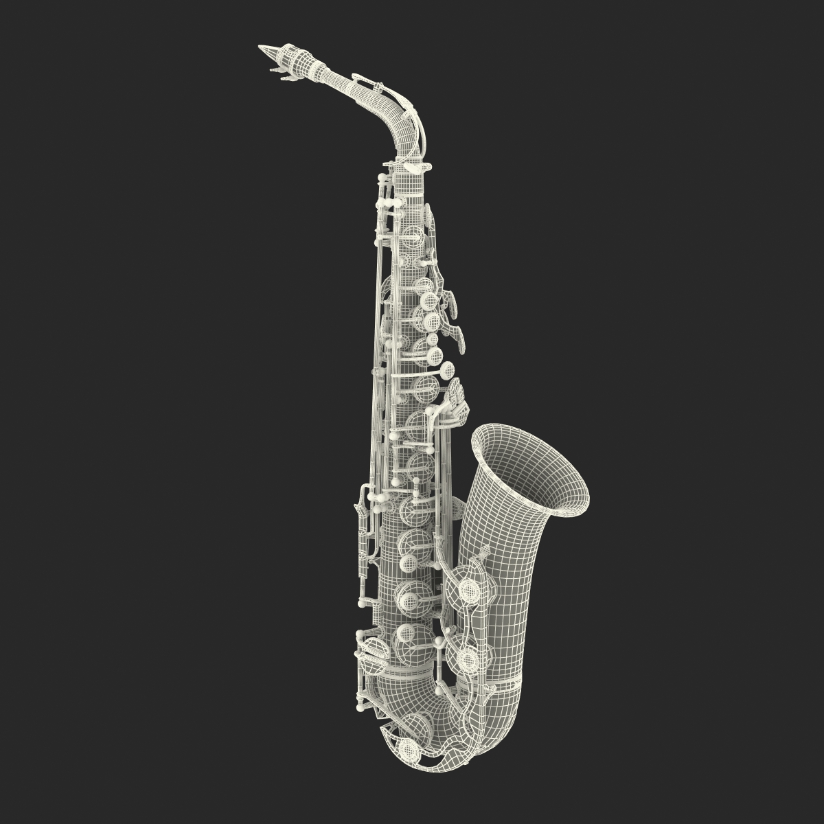 3D Golden Saxophone