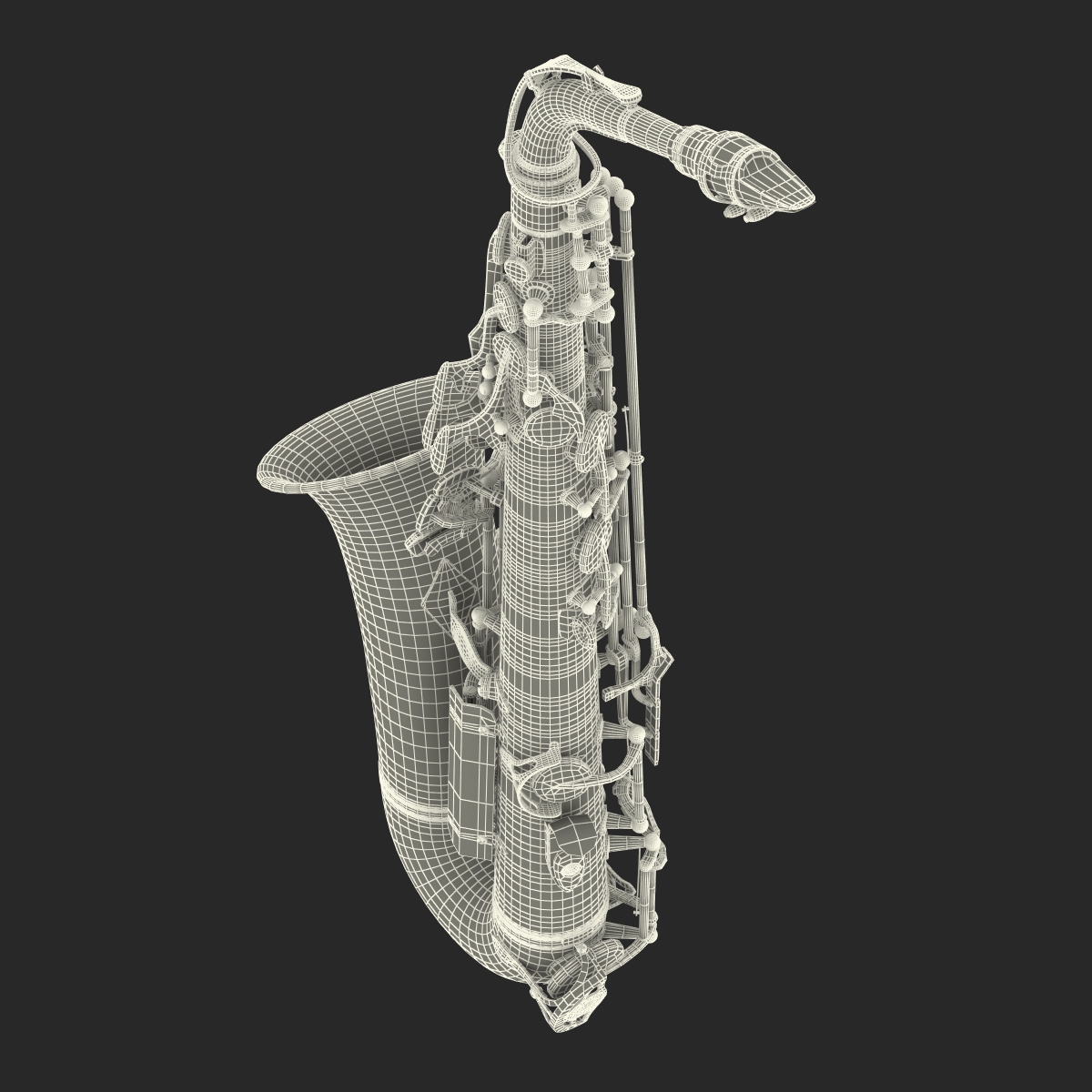 3D Golden Saxophone