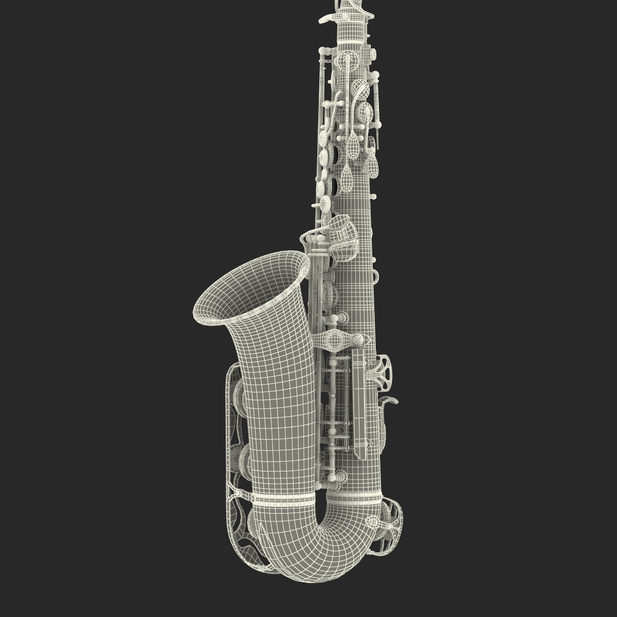 3D Golden Saxophone