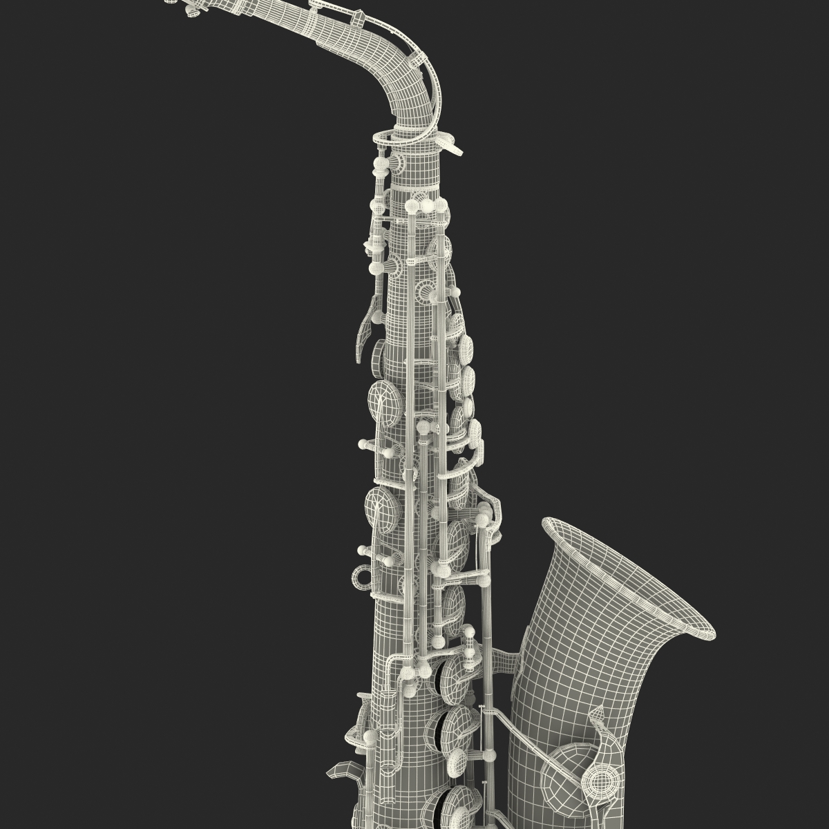 3D Golden Saxophone