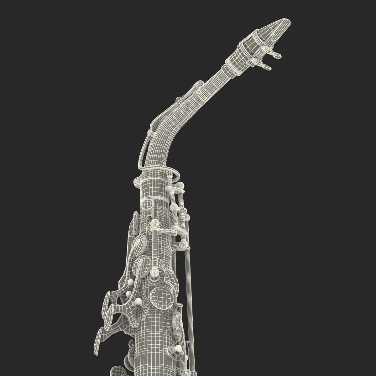 3D Golden Saxophone