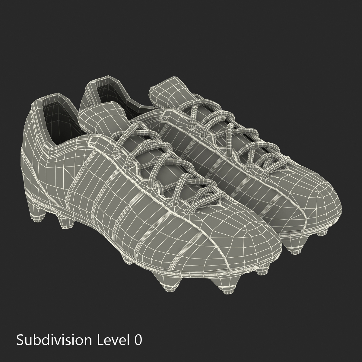 Football Boots 2 Green 3D