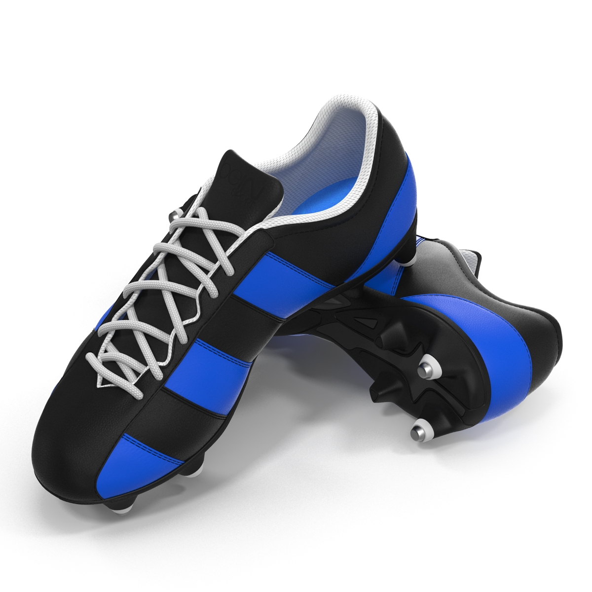 3D Football Boots 2 Blue