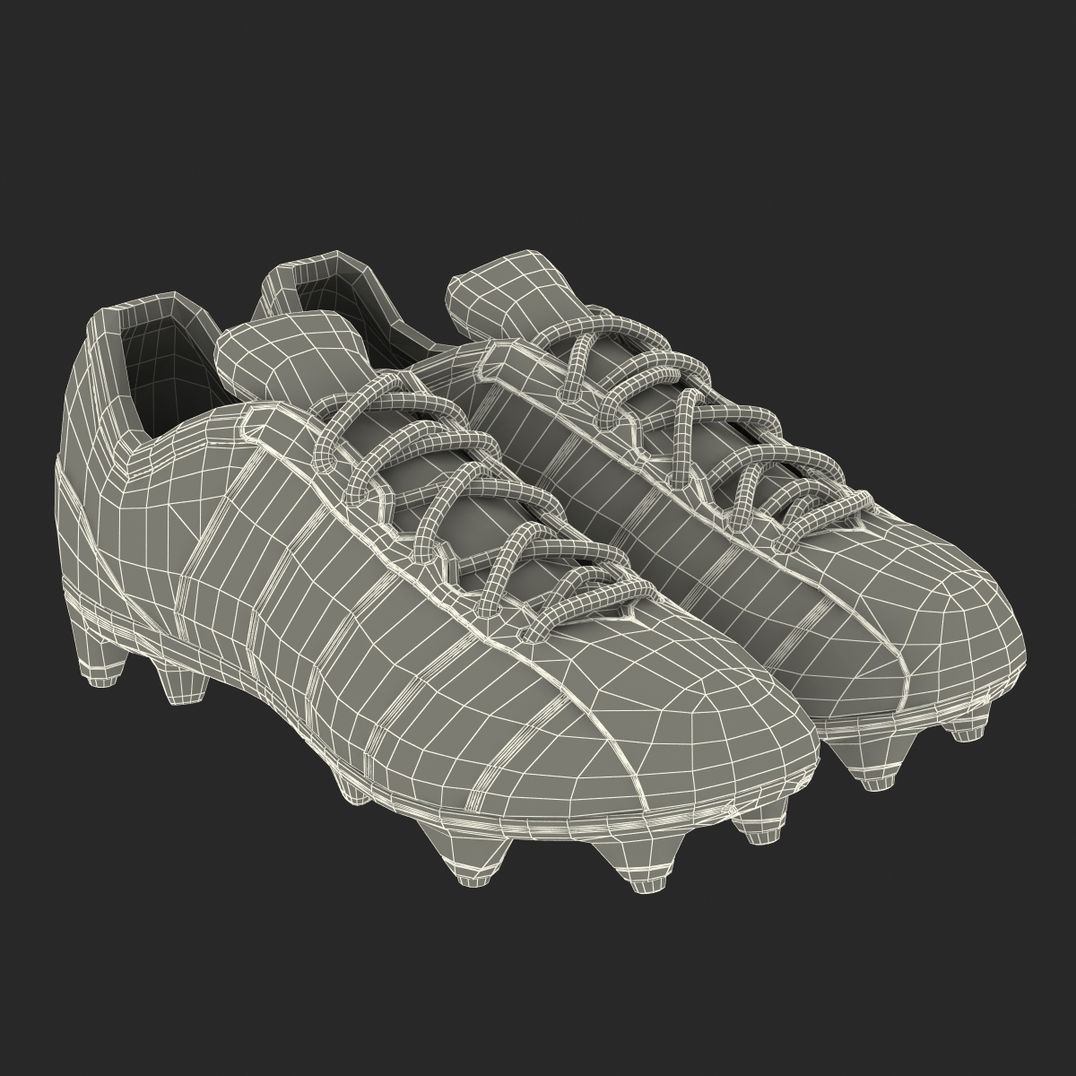 3D Football Boots 2 Blue