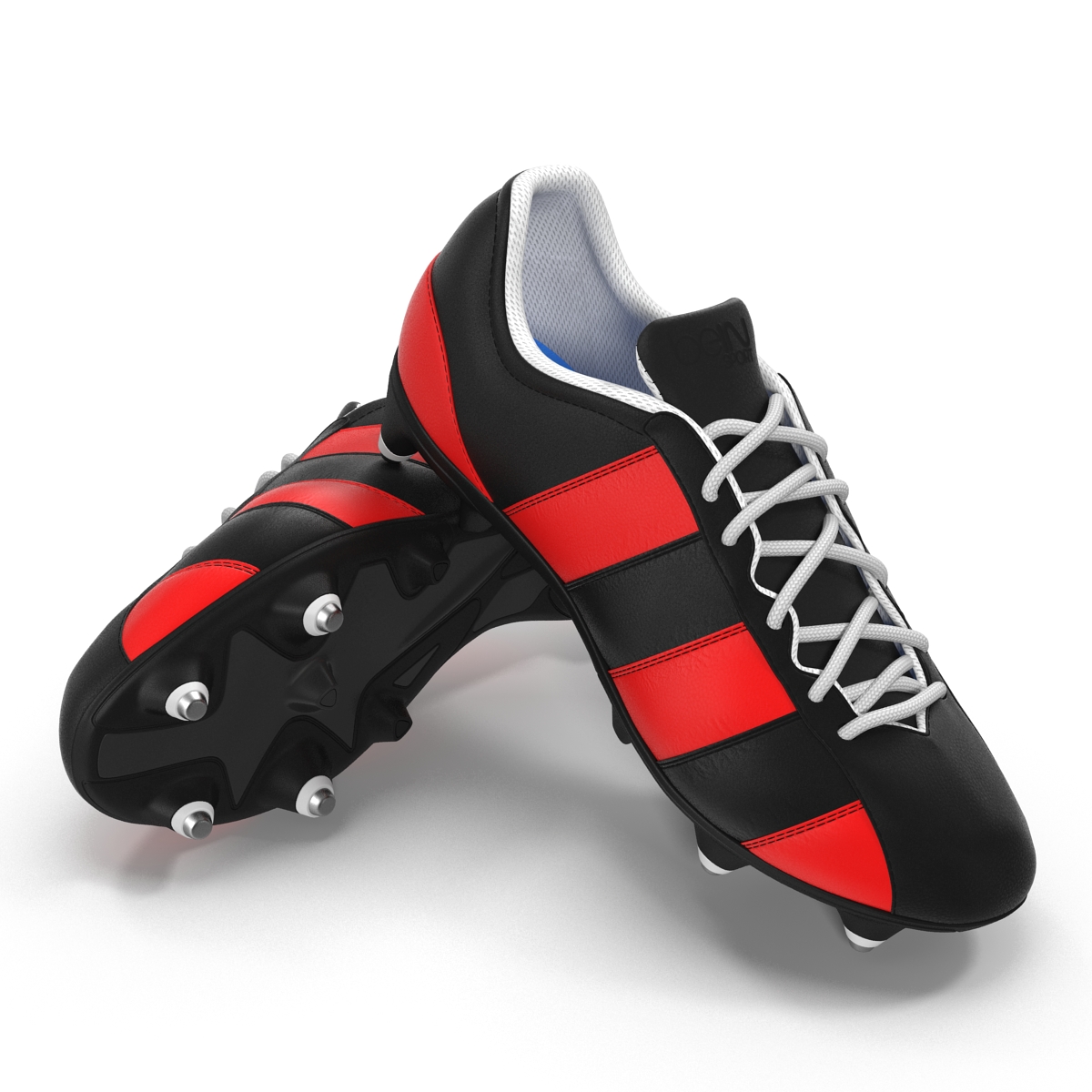 3D model Football Boots 2 Red