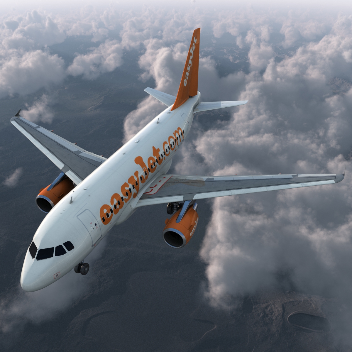 Airbus A318 EasyJet 3D model