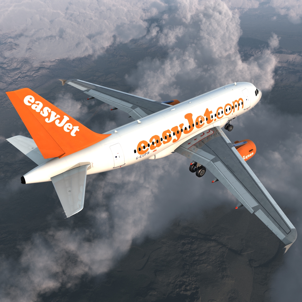 Airbus A318 EasyJet 3D model