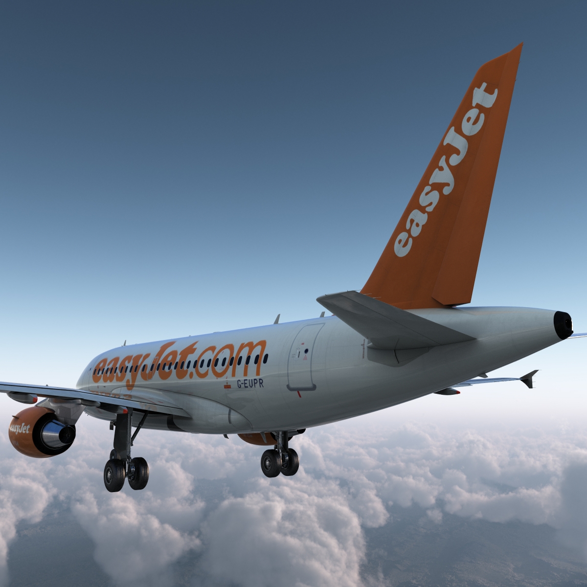 Airbus A318 EasyJet 3D model