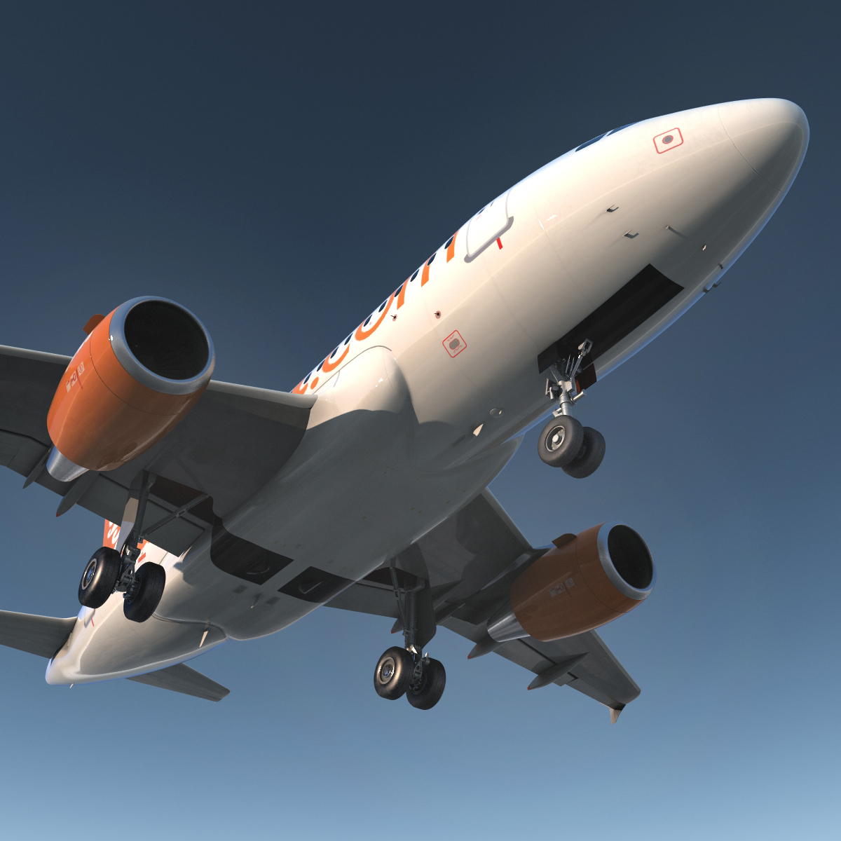 Airbus A318 EasyJet 3D model