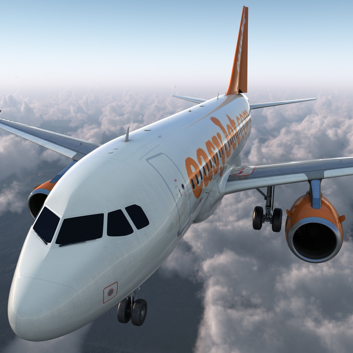 Airbus A318 EasyJet 3D model