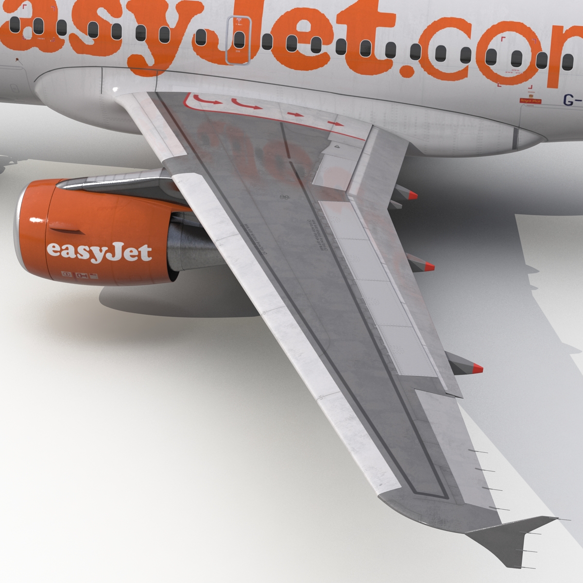 Airbus A318 EasyJet 3D model