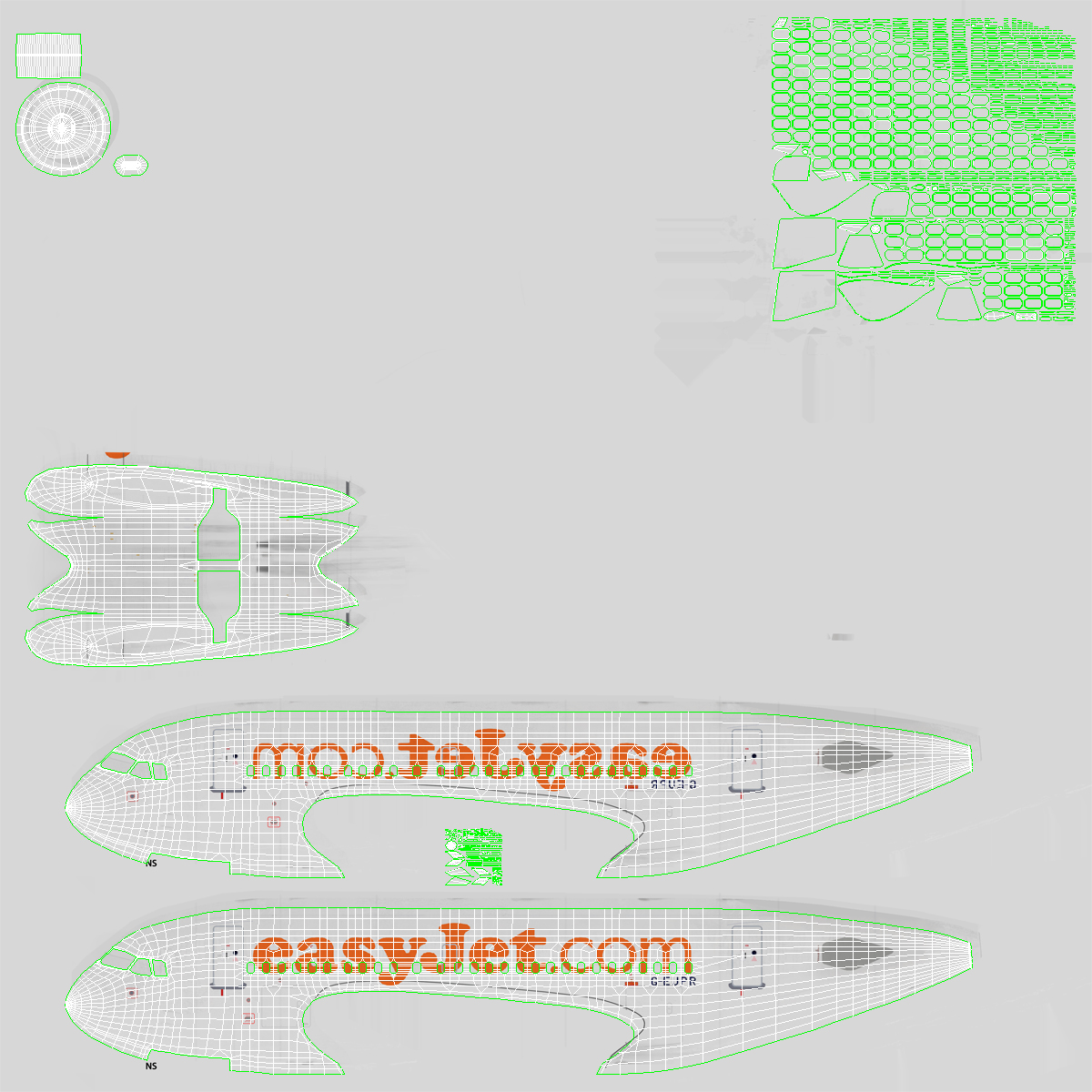 Airbus A318 EasyJet 3D model