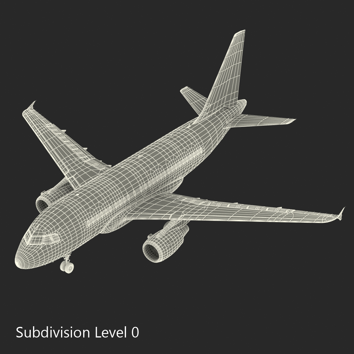 Airbus A318 British Airways Rigged 3D model