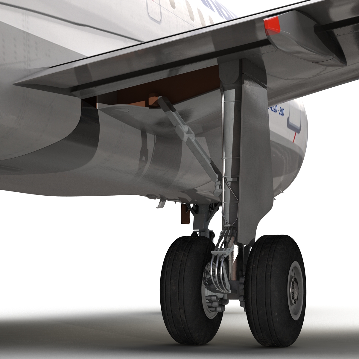 3D Airbus A318 Lufthansa Rigged model