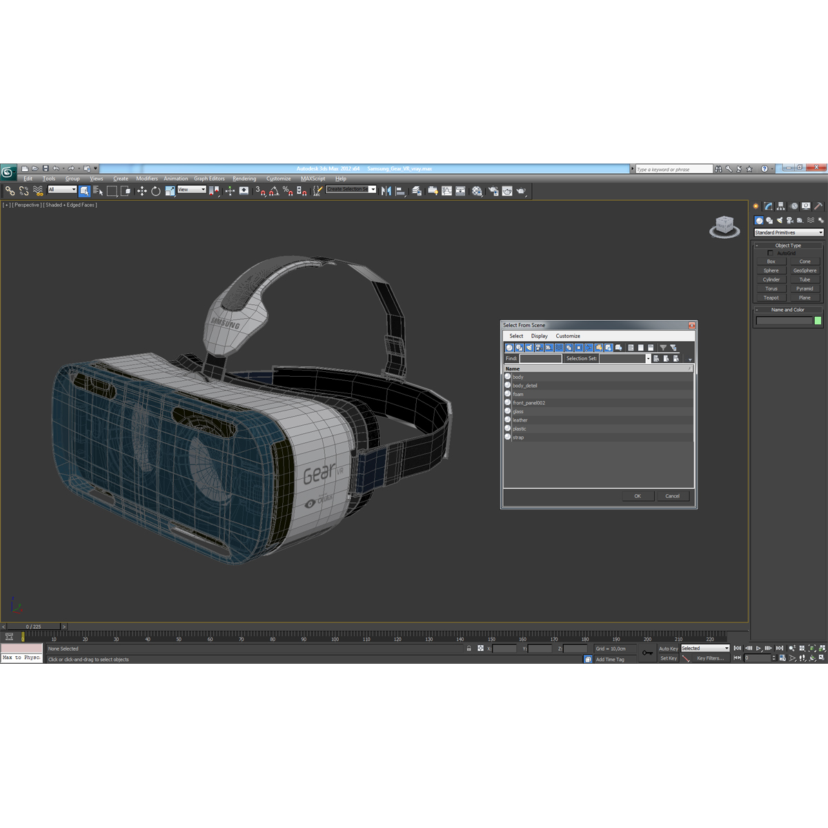 3D model Samsung Gear VR