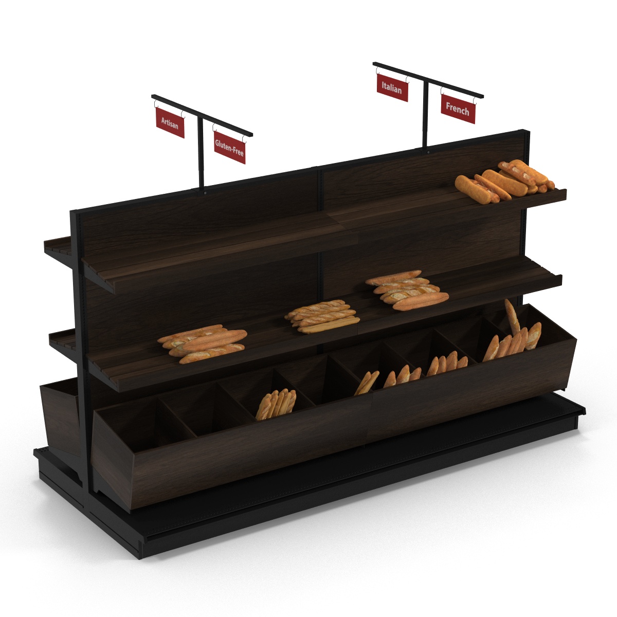 Bakery Display Dark 3D model