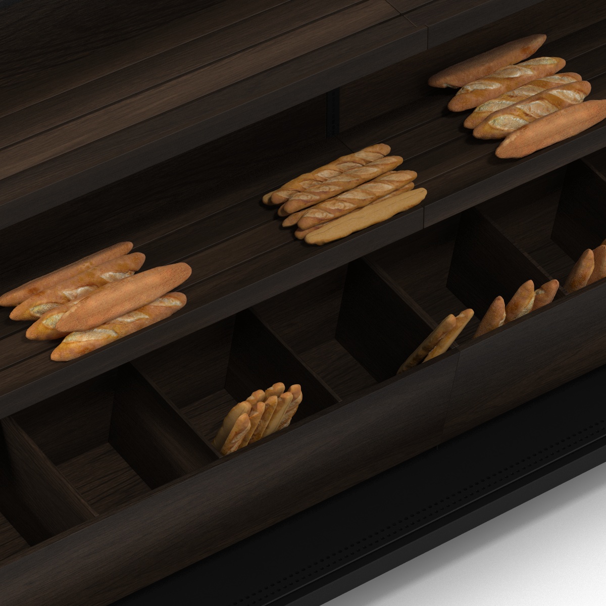 Bakery Display Dark 3D model