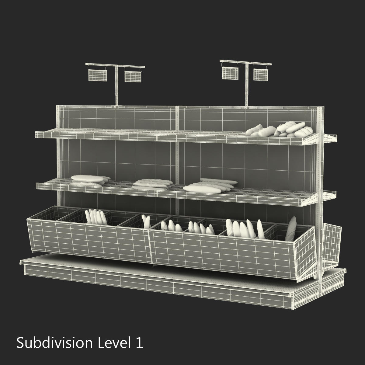 Bakery Display Dark 3D model