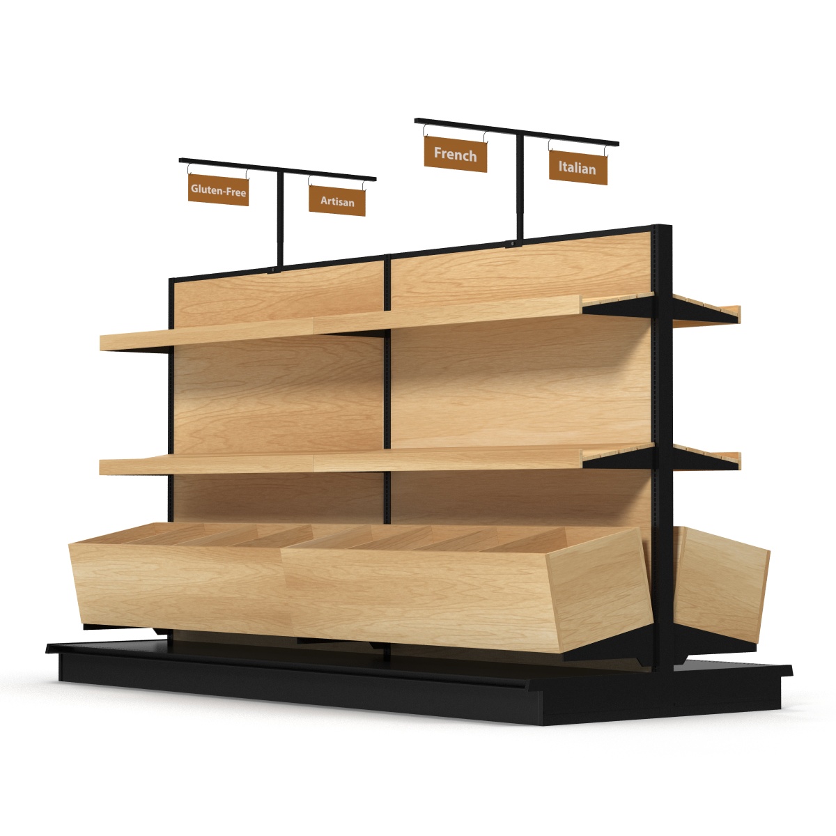 Bakery Display Shelves 3D