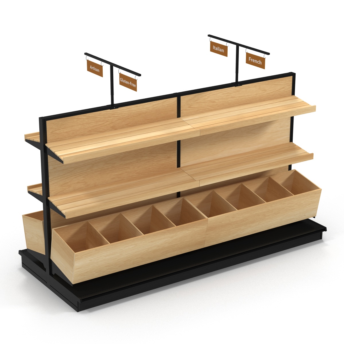 Bakery Display Shelves 3D