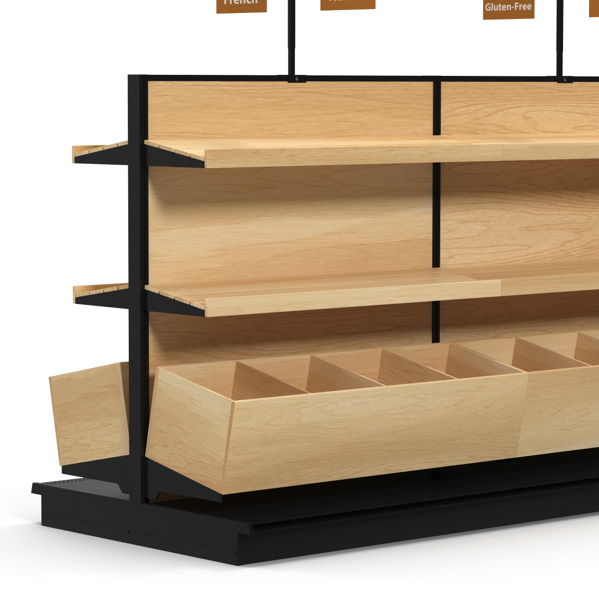 Bakery Display Shelves 3D