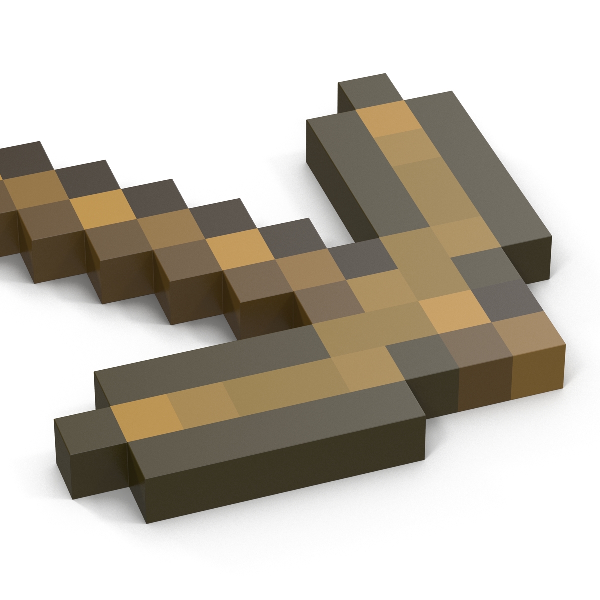 Minecraft Pickaxe Wooden 3D model