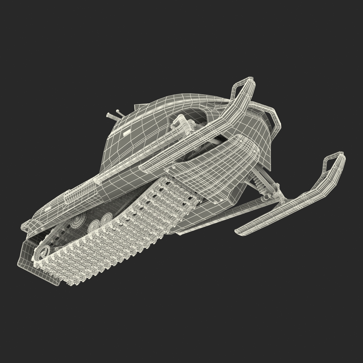 3D model Snowmobile Generic Rigged