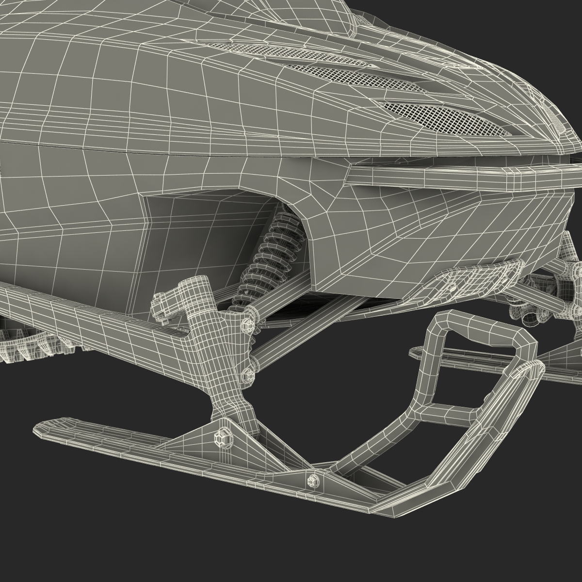 3D model Snowmobile Generic Rigged