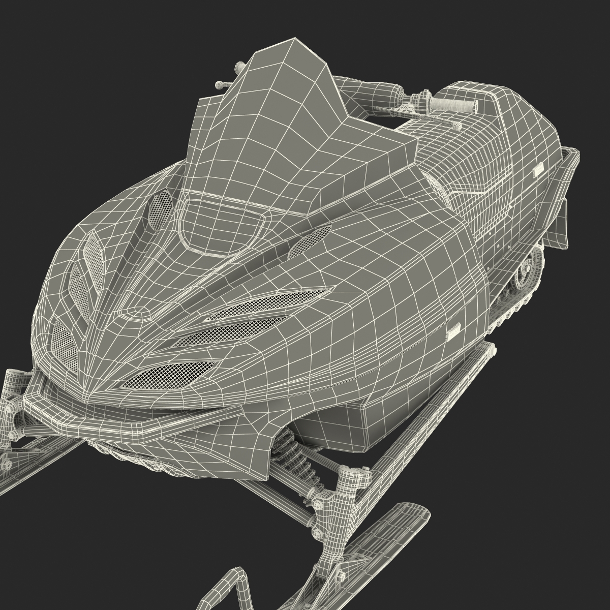 3D Snowmobile Generic model