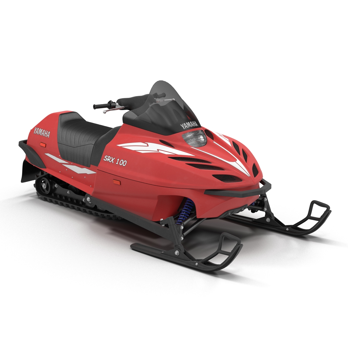 Snowmobile Yamaha Rigged 3D model