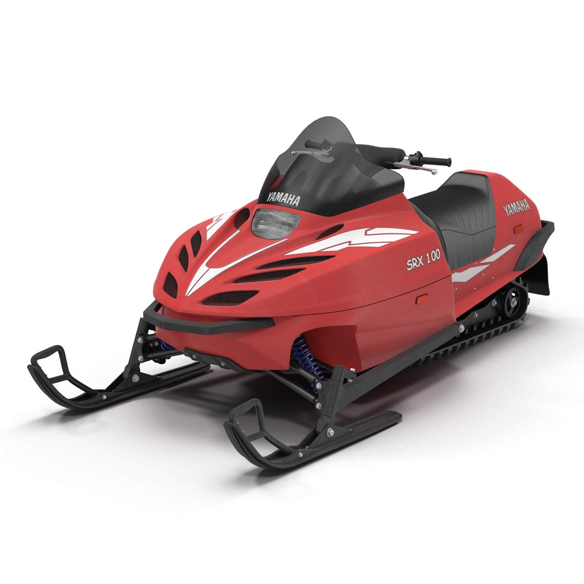 Snowmobile Yamaha Rigged 3D model